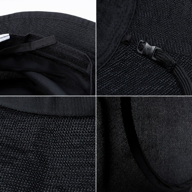 帽子 メンズ レディース ハイクハット あご紐 収納袋付 麦わら帽子 ストローハット ナチュラル アウトドア 夏 ブランド アクセサリー/NN02341