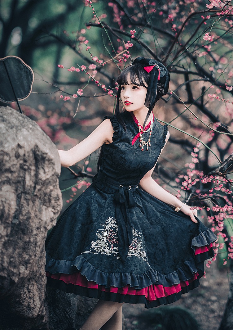 Heartbeatsロリータ九尾鬼狐中華... : レディース服 新品超歓迎