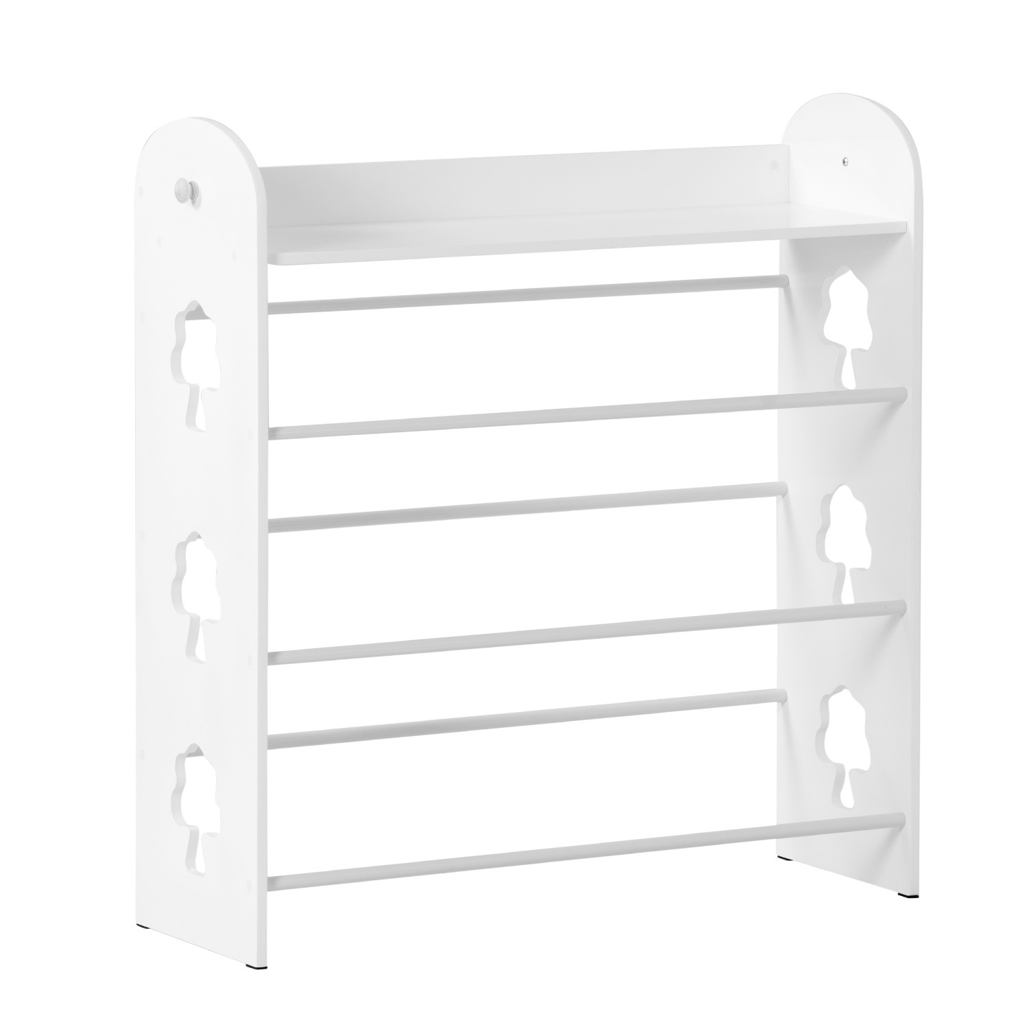 国内発送】【人気商品】おもちゃ収納4段ラック 子ども用家具 MDF木製