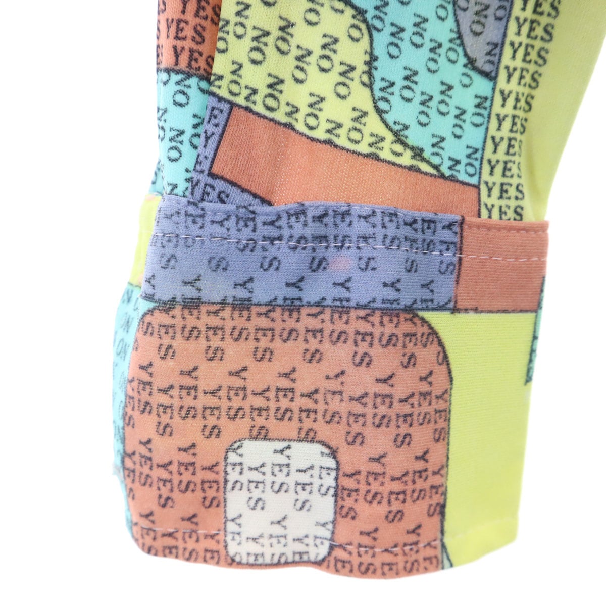 EAST 70s ヴィンテージ 総柄 長袖 シャツ グリーン系 ストレッチ レディース 古着 EAST 70s ヴィンテージ 総柄 長袖 シャツ グリーン系 ストレッチ レディース 古着