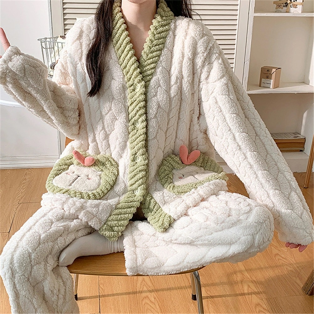 マタニティ パジャマ 冬 モコモコ うさぎ かわいい シンプル 長袖 マタニティ ルームウェア 授乳口 付き ウエスト調節 パジャマ 上下セット マタニティ パジャマ ギフト パンツ トップス かわい