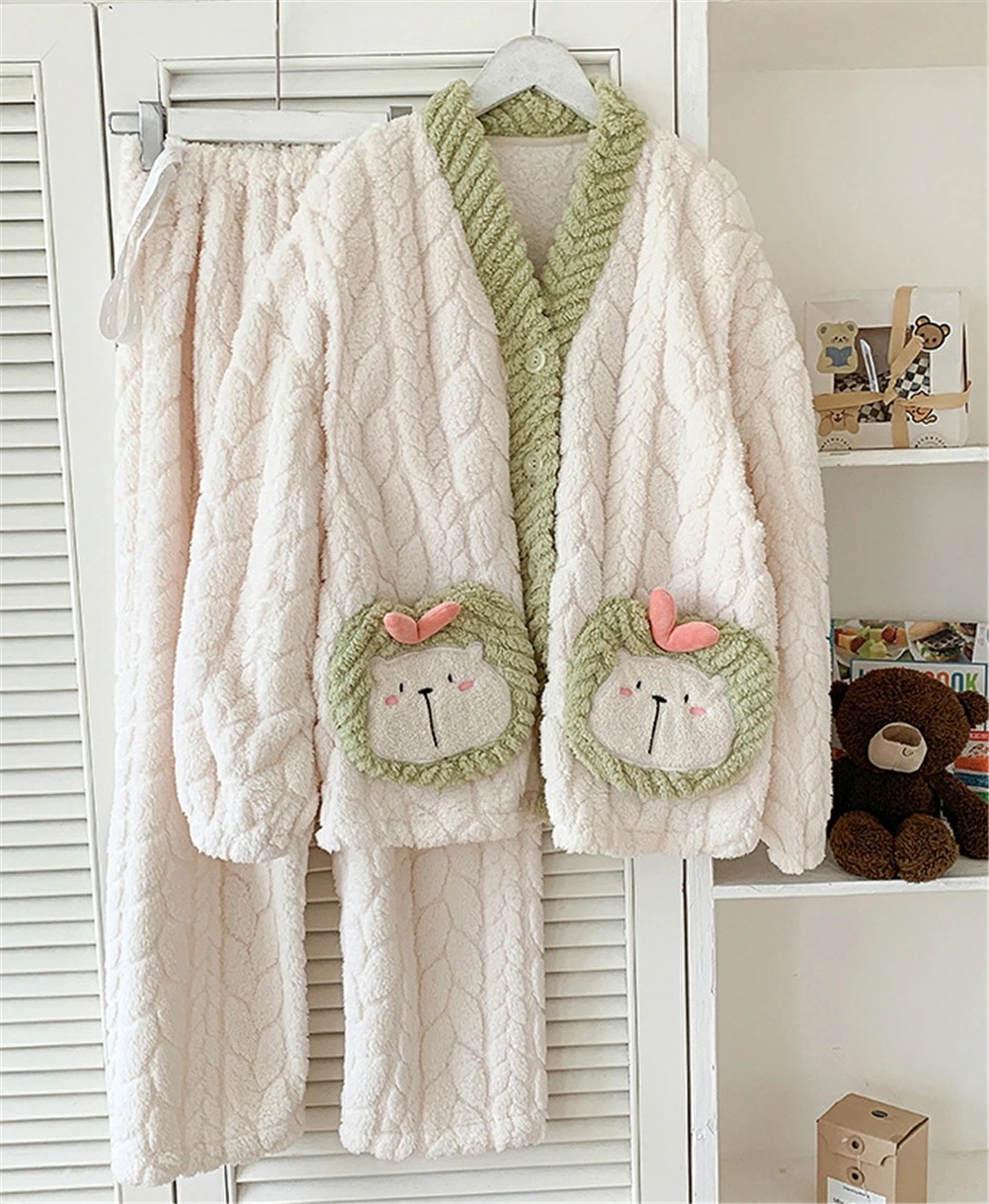 マタニティ パジャマ 冬 モコモコ うさぎ かわいい シンプル 長袖 マタニティ ルームウェア 授乳口 付き ウエスト調節 パジャマ 上下セット マタニティ パジャマ ギフト パンツ トップス かわい