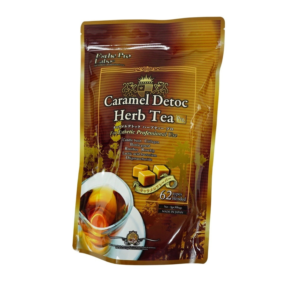 【5個セット】 キャラメル デトック ハーブティー プロ 3g30包 健康茶 排出系 ハーブティー ダイエット 食物繊維 スッキリ