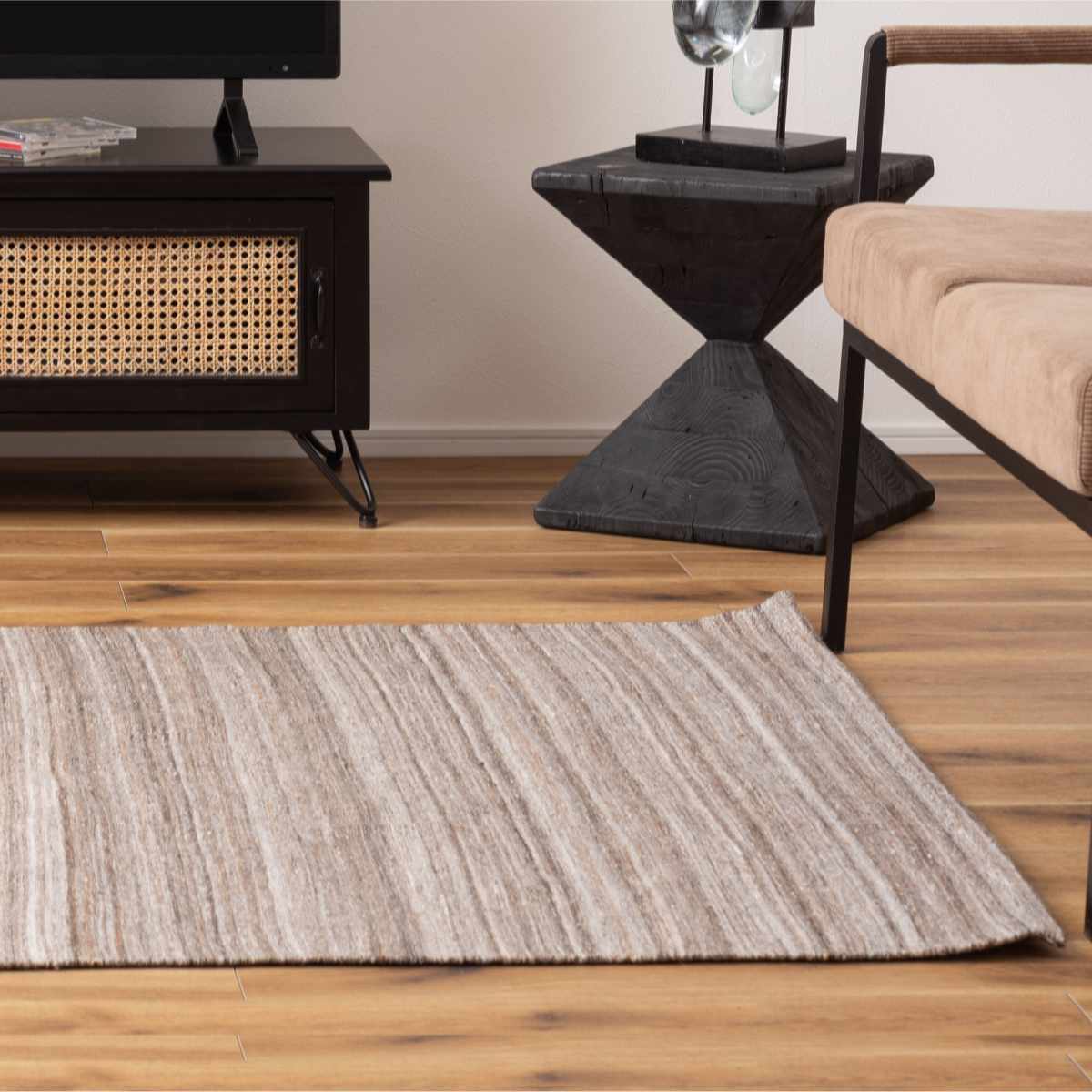 ラグ ストライプ ラグマット 130x190cm TTR-201 絨毯 マット 長方形 床暖房対応 床暖対応 アクセントラグ 床暖 ホットカーペット 対応 インテリア ストライプ柄