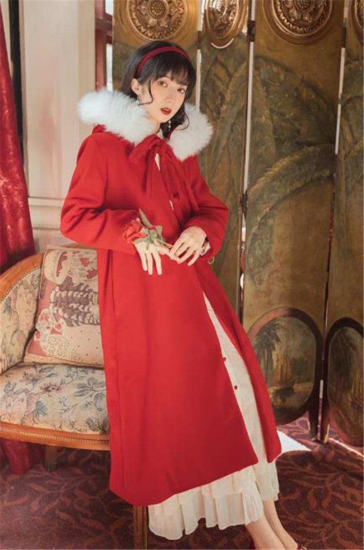 おしゃれマスターの着こなし 韓国ファッション 厚手 最大51 オフ ポンチョ コート 冬 綿 中長セクション フード付き 気質 上品映え 可愛い デザインセンス 暖かい 大人気 怠惰な風