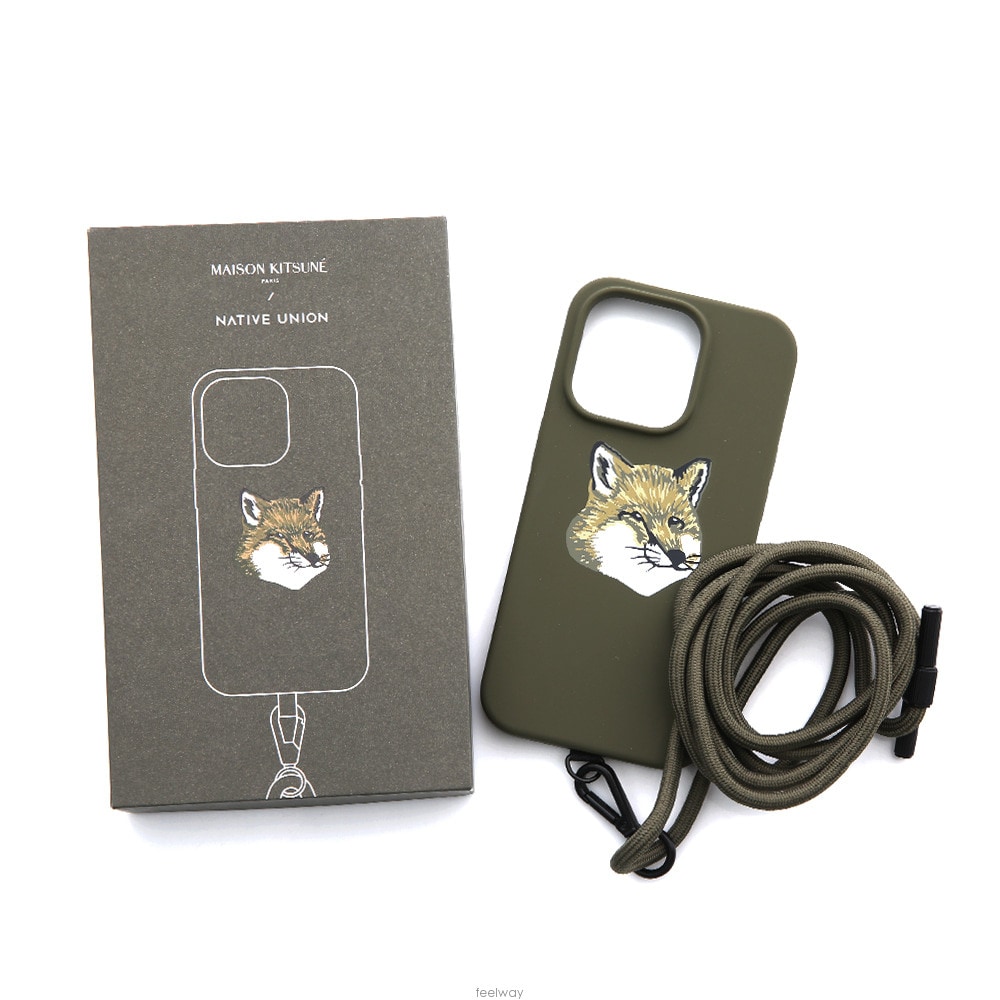 メゾンキツネ モノクロームフォックス iPhone 14 Pro ケース