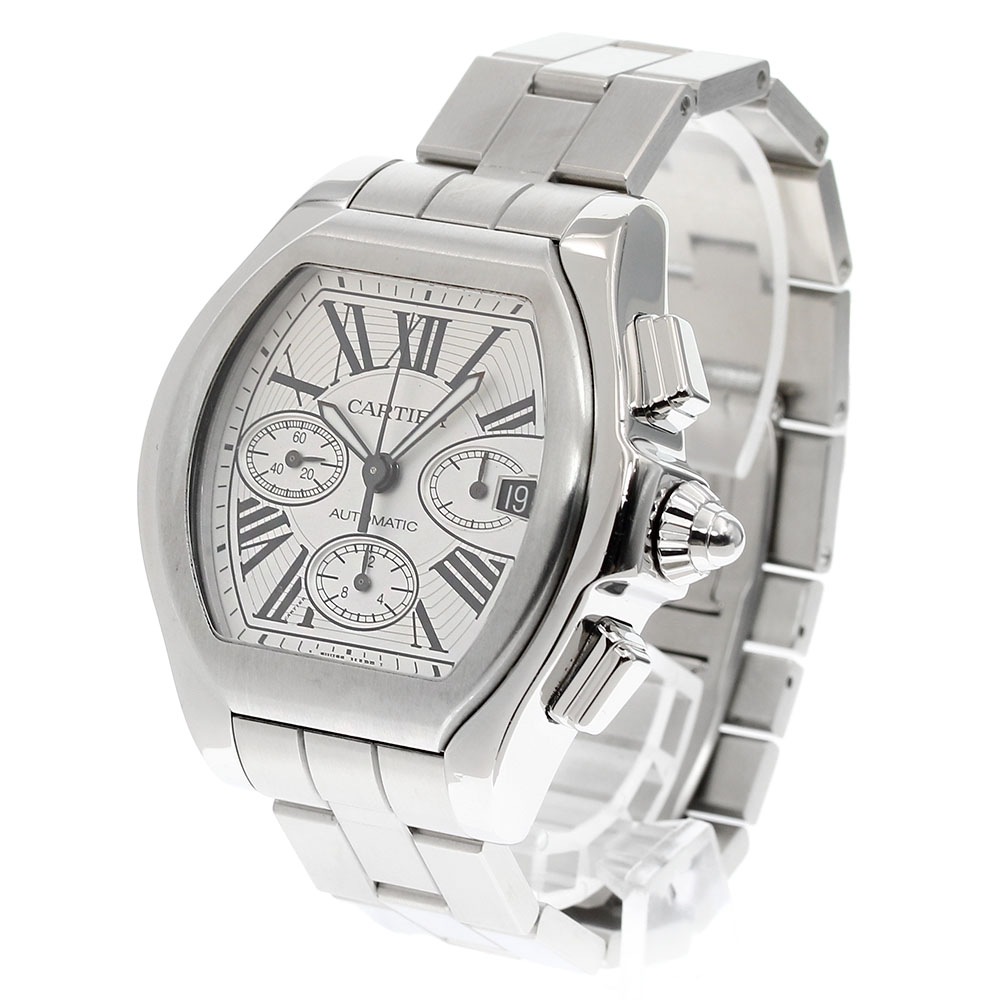 カルティエ CARTIER W6206019 ロードスターS クロノグラフ 自動巻き メンズ _836028【中古】