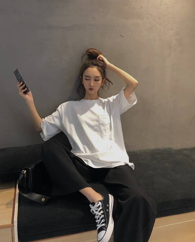 ワイドパンツ ロング ズボン ハイウエスト 無地 カジュアル お洒落 かっこいい こなれ感 ラフ メンズライク マニッシュ ボーイッシュ キュート 抜け感 春 夏 秋 10代 20代 30代 女性用