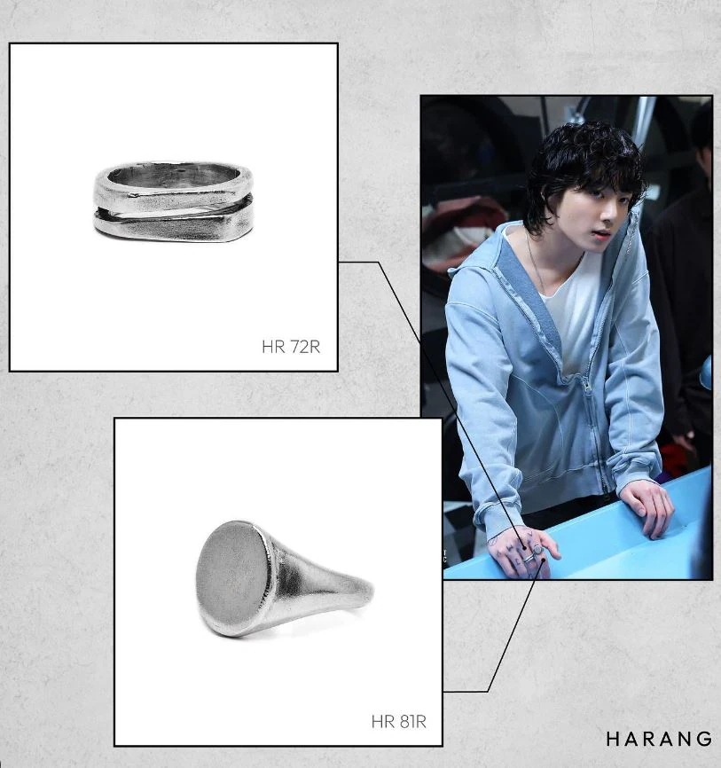 BTS ジョングク着用 【HARANG】 HR 81R RING リング 指輪 HR81R HR 81 R Silver Seal Ring