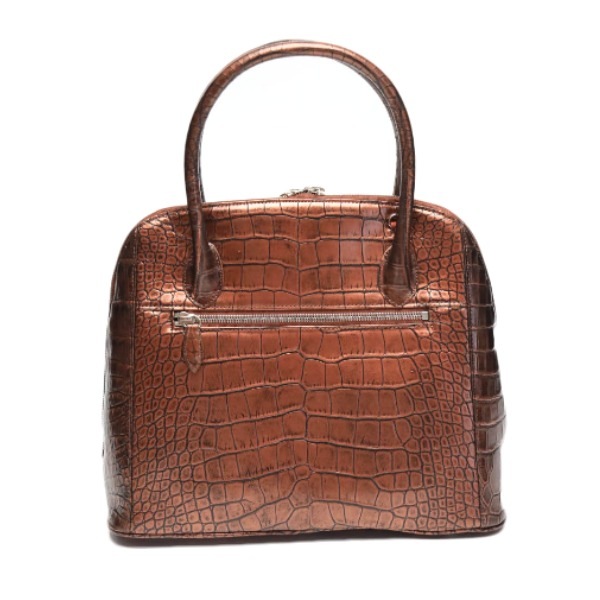 クロコダイル 3994 ハンドバッグ ブラウン  CROCODILE ブカッティー ショルダー クロコダイル3994 ブカッティー ショルダー 2WAYバッグ ブラウン