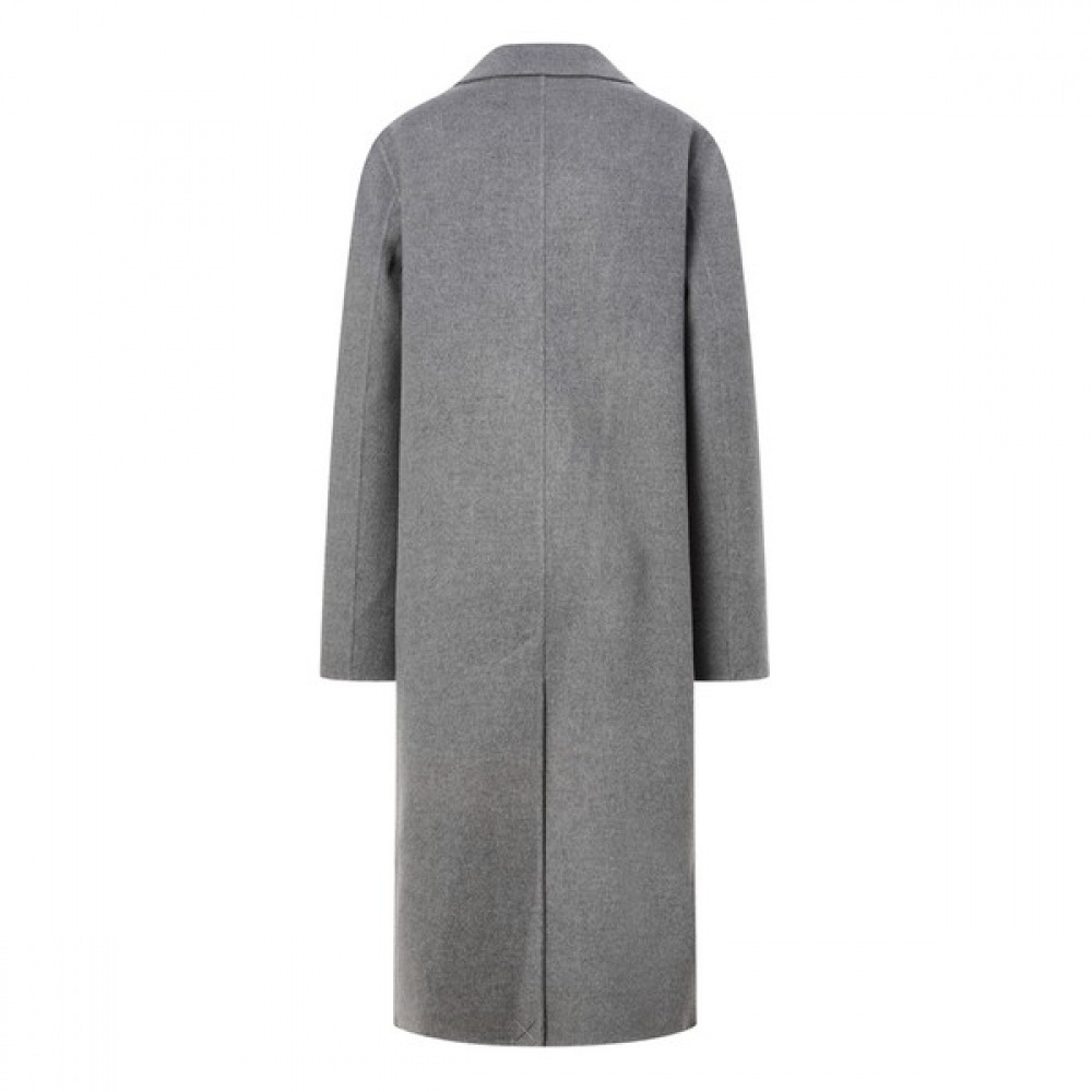 (ヘッジスレディース) 24FW ハンドメイドシングルロングコートグレー HSCO4D0C1G3 (ヘッジスレディース) 24FW ハンドメイドシングルロングコートグレー HSCO4D0C1G3