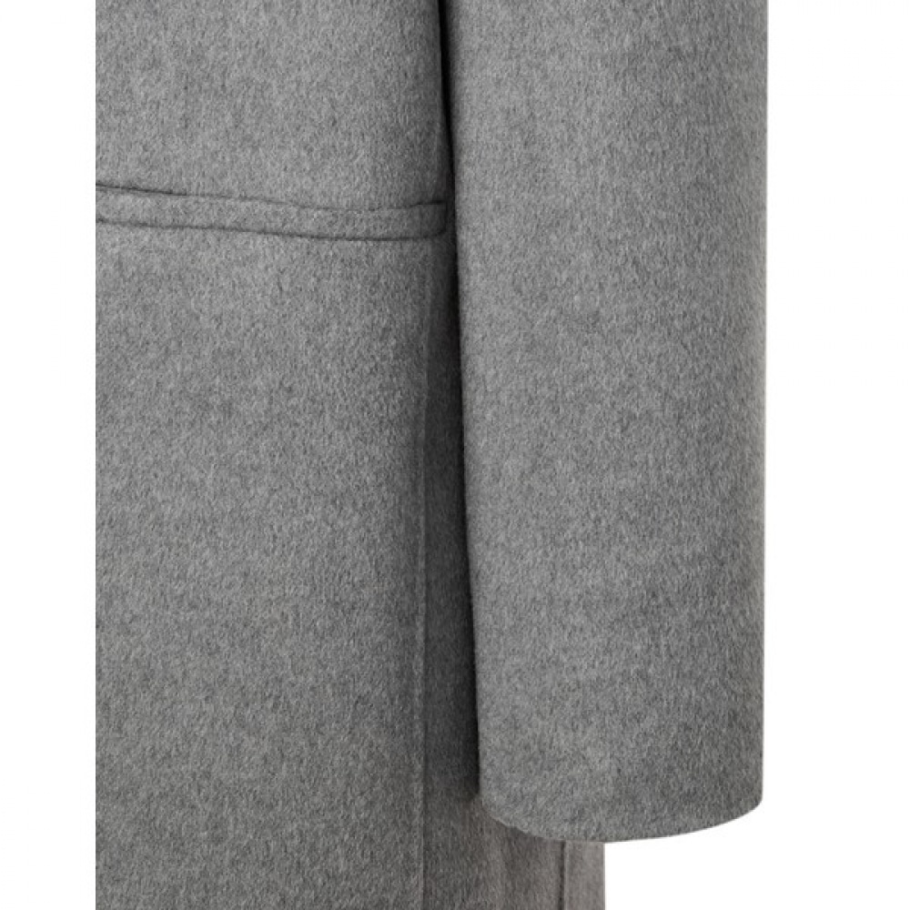 (ヘッジスレディース) 24FW ハンドメイドシングルロングコートグレー HSCO4D0C1G3 (ヘッジスレディース) 24FW ハンドメイドシングルロングコートグレー HSCO4D0C1G3