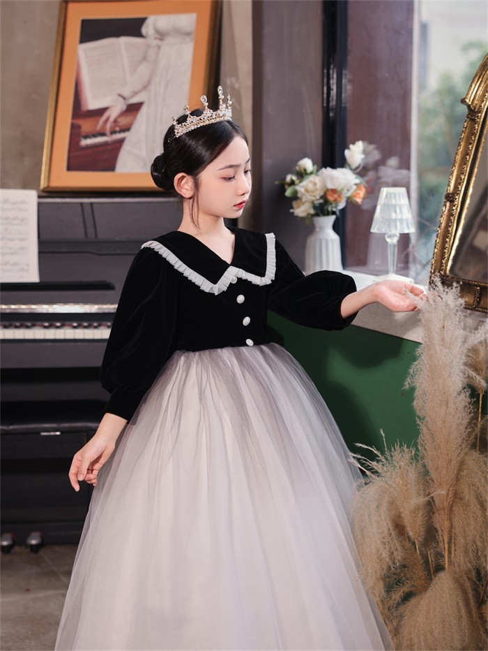 【今季トレンド】ピアノ発表会 ドレス 子供 女の子 発表会 ドレス 子ども ワンピース ブラック 七分袖 お祝い日 演奏会 音楽会 フォーマル 誕生日 撮影 パーティー ジュニア キッズ ロングドレス 【今季トレンド】ピアノ発表会 ドレス 子供 女の子 発表会 ドレス 子ども ワンピース ブラック 七分袖 お祝い日 演奏会 音楽会 フォーマル 誕生日 撮影 パーティー ジュニア キッズ ロングドレス