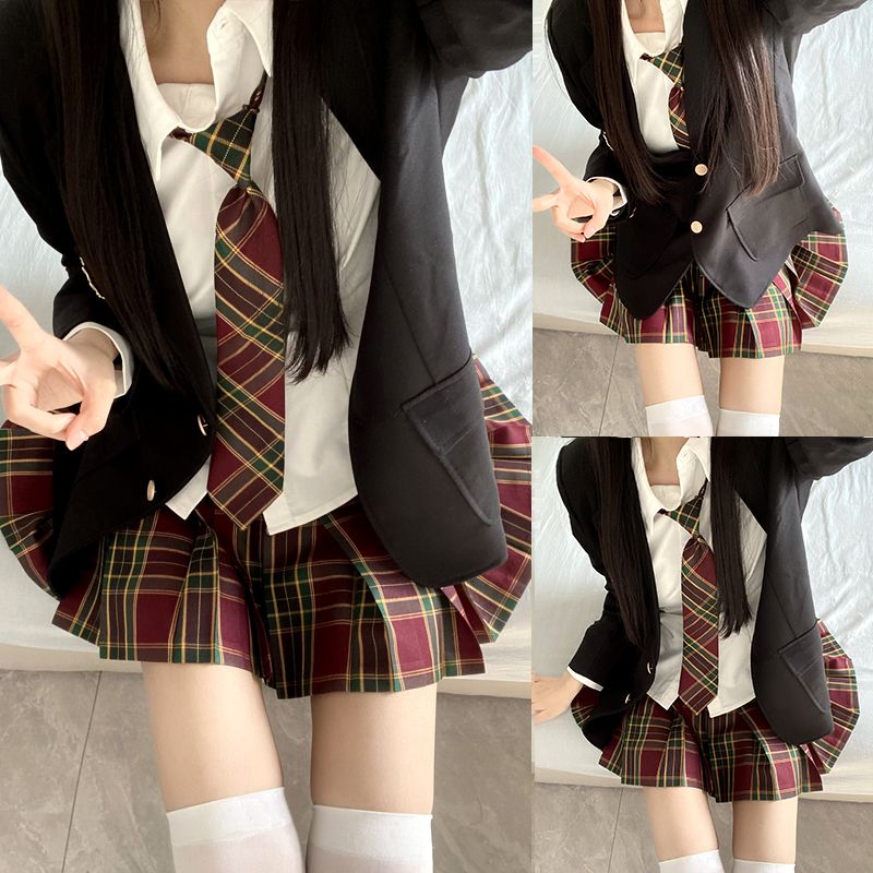 JK制服スーツフルセット ブレザーシャツグリッドスカート カレッジスタイル・スーツ 制服 制服スカート 制服 カーディガン 韓国制服 JK制服スーツフルセット ブレザーシャツグリッドスカート カレッジスタイル・スーツ 制服 制服スカート 制服 カーディガン 韓国制服