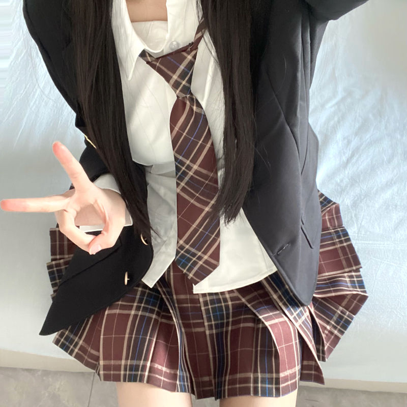 JK制服スーツフルセット ブレザーシャツグリッドスカート カレッジスタイル・スーツ 制服 制服スカート 制服 カーディガン 韓国制服 JK制服スーツフルセット ブレザーシャツグリッドスカート カレッジスタイル・スーツ 制服 制服スカート 制服 カーディガン 韓国制服