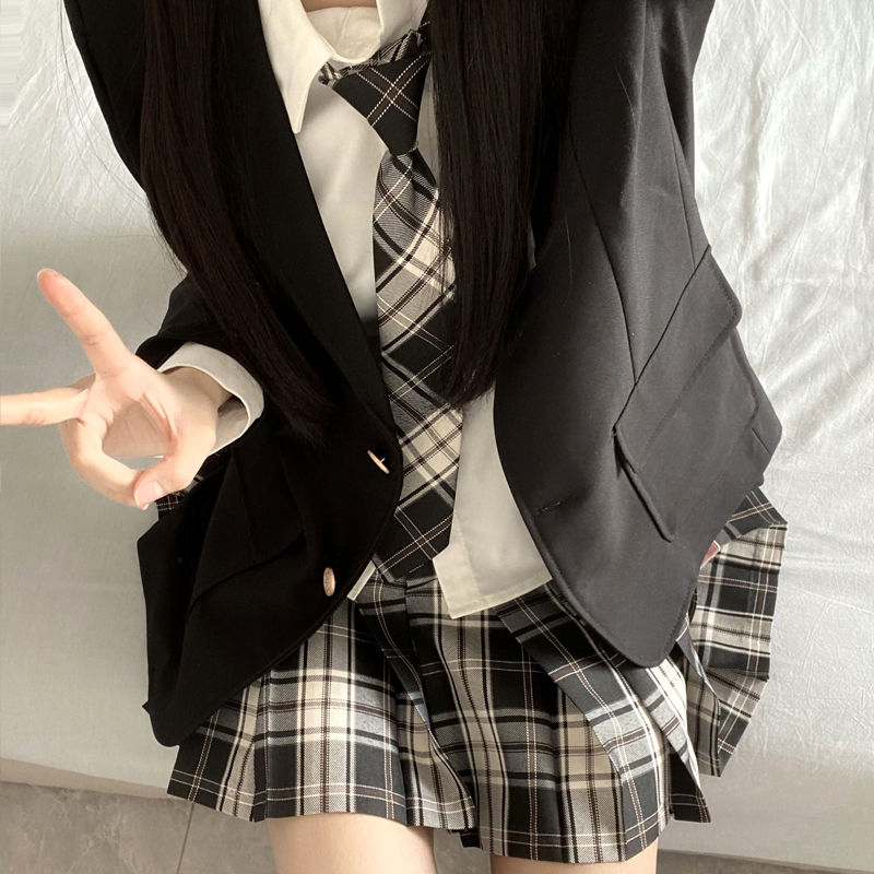 JK制服スーツフルセット ブレザーシャツグリッドスカート カレッジスタイル・スーツ 制服 制服スカート 制服 カーディガン 韓国制服 JK制服スーツフルセット ブレザーシャツグリッドスカート カレッジスタイル・スーツ 制服 制服スカート 制服 カーディガン 韓国制服