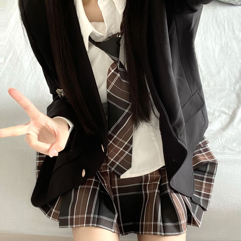 JK制服スーツフルセット ブレザーシャツグリッドスカート カレッジスタイル・スーツ 制服 制服スカート 制服 カーディガン 韓国制服 JK制服スーツフルセット ブレザーシャツグリッドスカート カレッジスタイル・スーツ 制服 制服スカート 制服 カーディガン 韓国制服