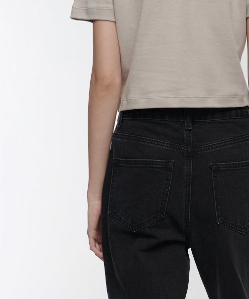 Musinsa Standard Womens Wide Denim Pants Washed Black