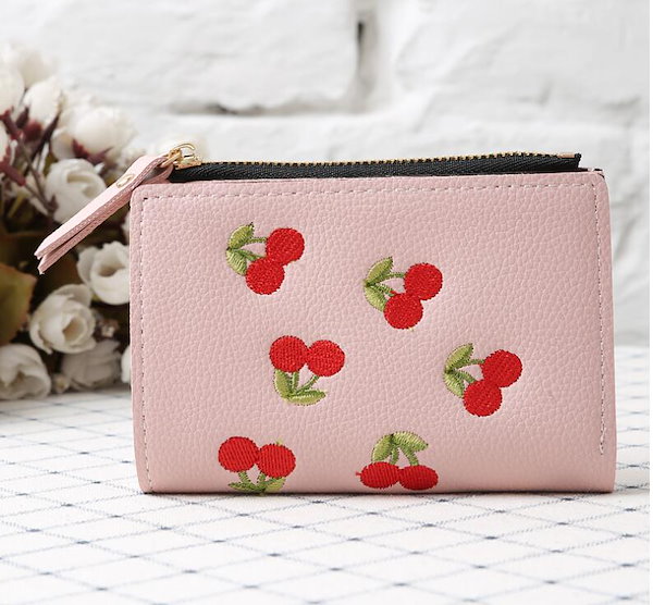 Qoo10] 大人気財布 チェリー さくらんぼ ミニウ