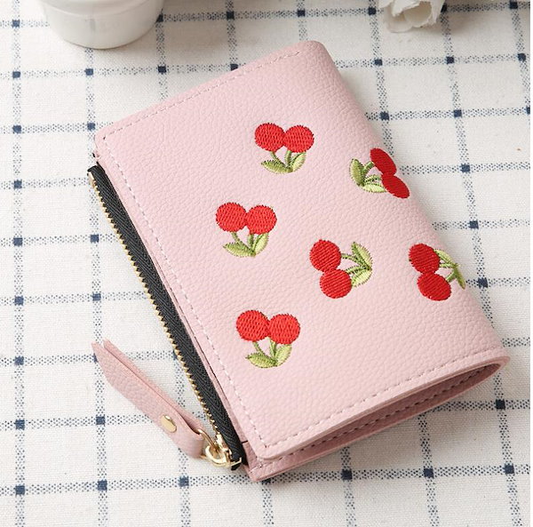 Qoo10] 大人気財布 チェリー さくらんぼ ミニウ