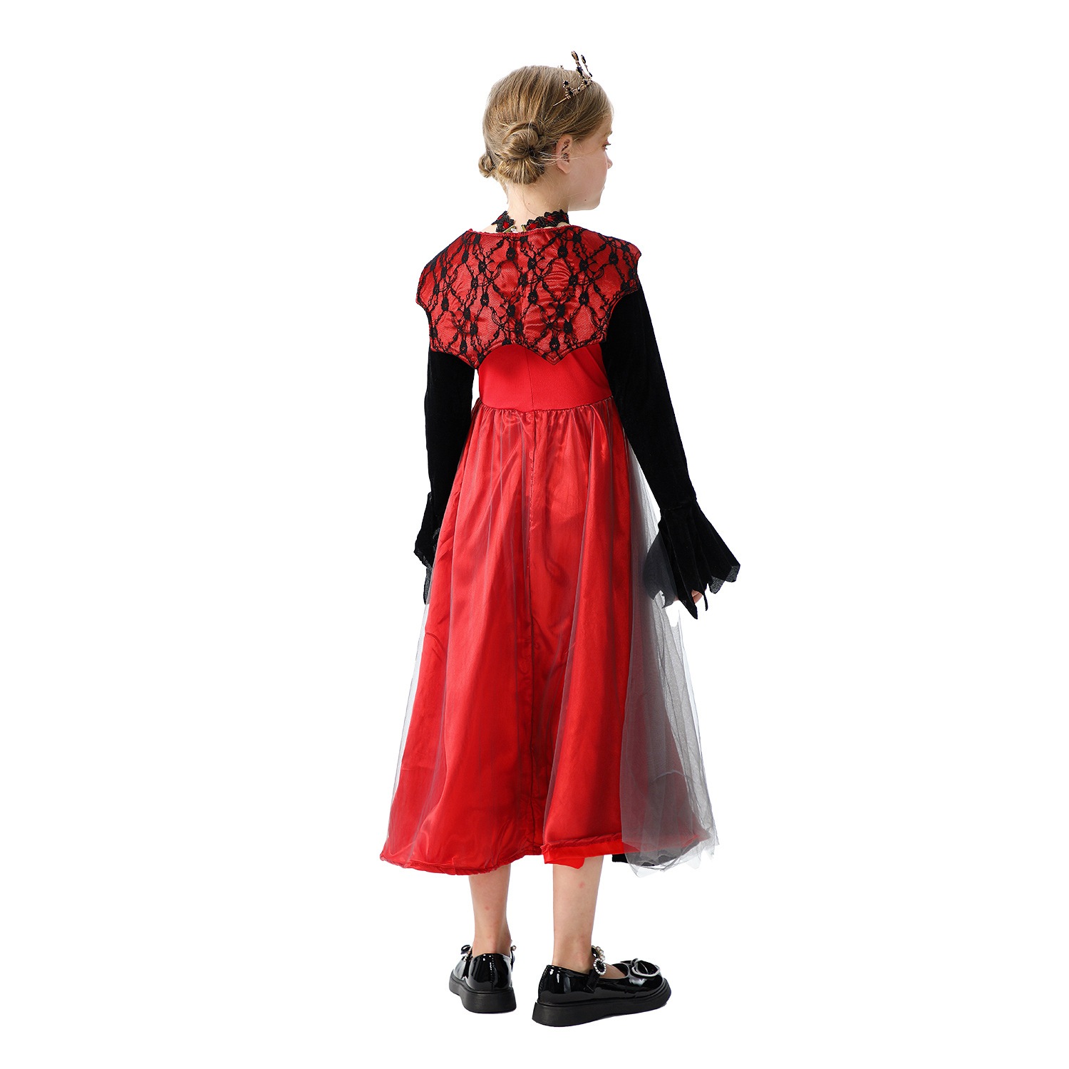 ハロウィンの子供用コスチューム魔女のドレス魔女のコスチュームステージコスチューム吸血鬼悪魔のローブ中世