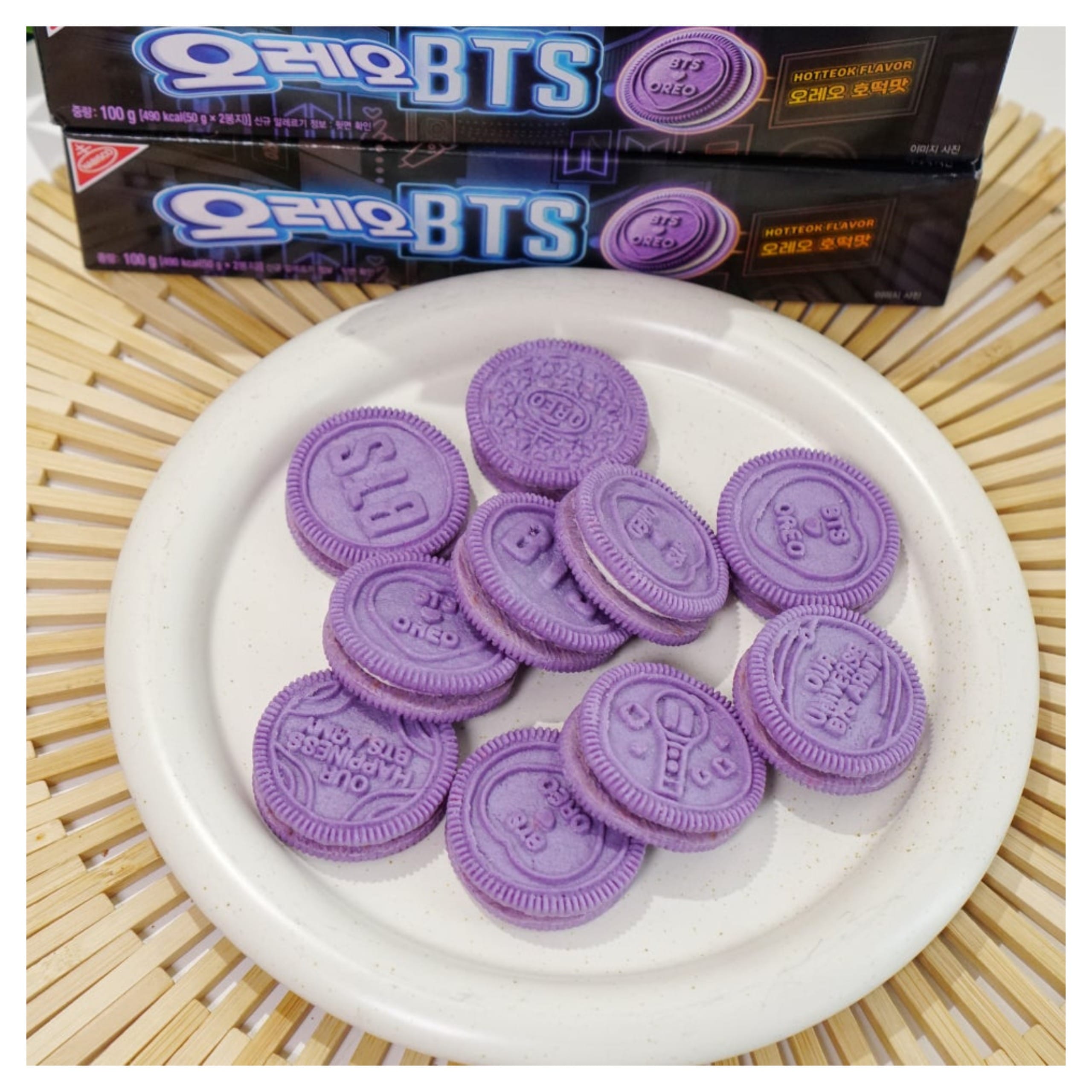OREO BTS ホットク味 300g 2箱セット Qoo10] OREO BTS オレオ ホットク味 300g×2