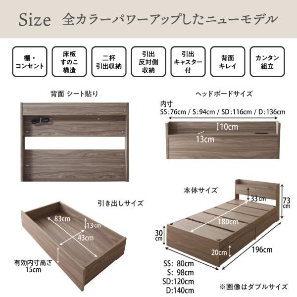 ショート丈 ダブルベッド コンパクト 収納ベッド 引き出し 左右取付可 宮棚 コンセント 大容量 収納 フレーム単品 ショート丈 ダブルベッド コンパクト 収納ベッド 引き出し 左右取付可 宮棚 コンセント 大容量 収納 フレーム単品