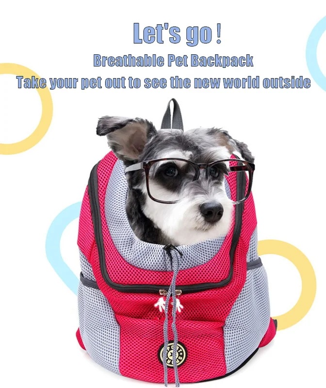 犬用ペットキャリアバッグ,ポータブル,旅行用,通気性,アウトドア用,ペット用アクセサリー orange L for 8-11 kg