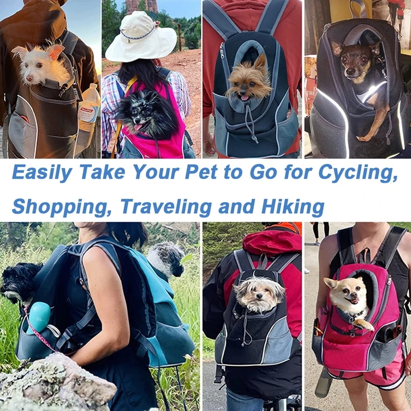 犬用ペットキャリアバッグ,ポータブル,旅行用,通気性,アウトドア用,ペット用アクセサリー orange L for 8-11 kg