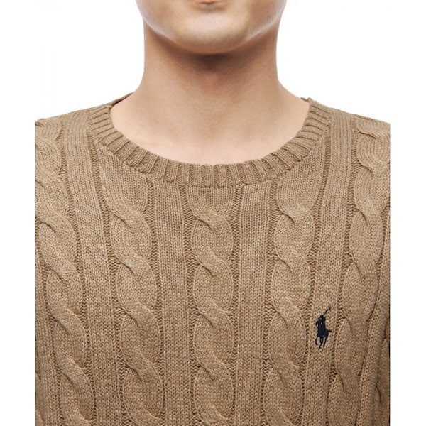 ラルフローレン ケーブルニット コットン ブラウン Qoo10] POLO Ralph Lauren ポロラルフローレンケーブルニット