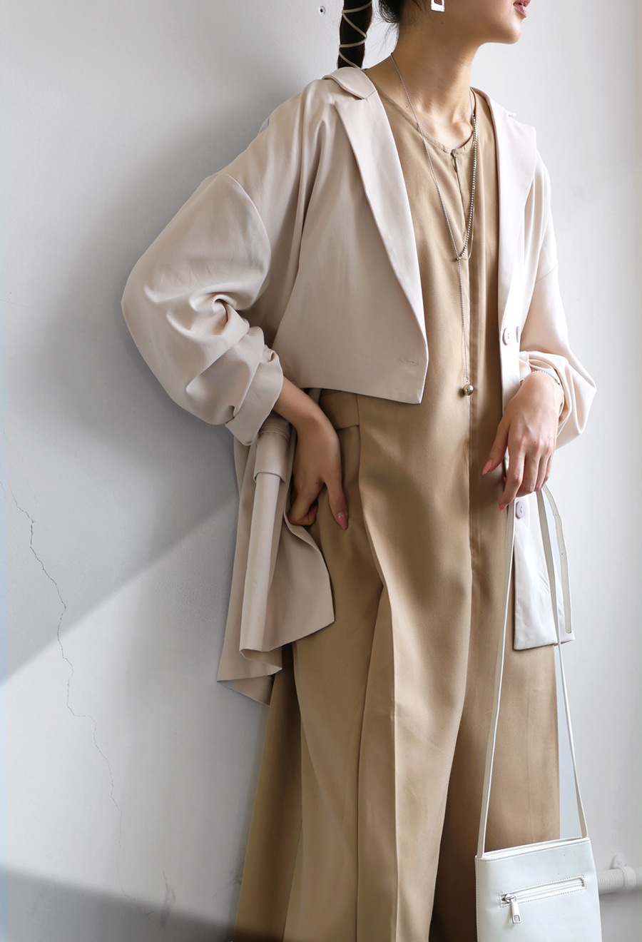 オールインワン レディース ボトムス パンツ 無地 ・8月14日10時発売メール便不可