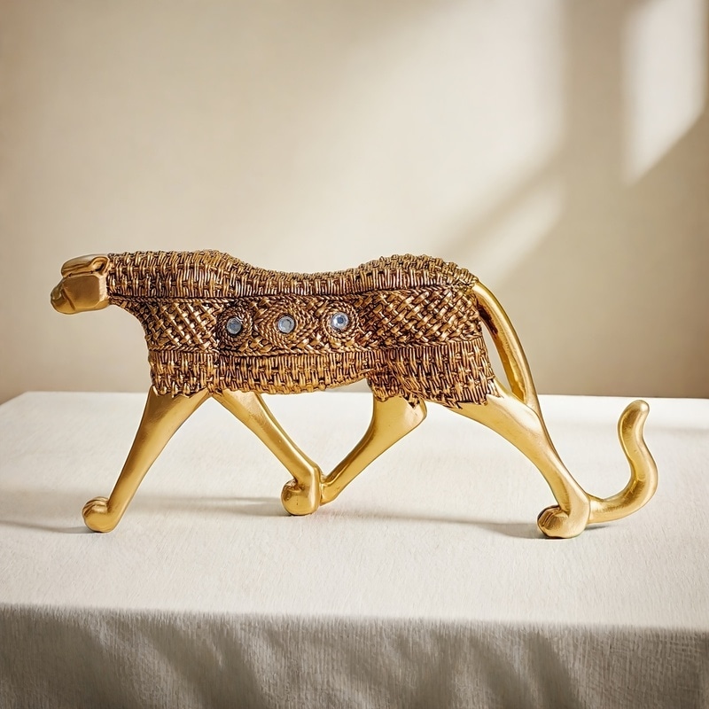 オブジェ ヒョウ エレガント おしゃれ かわいい インテリア 北欧 置物 オーナメント 動物 アニマル 装飾 プレゼント ゴールド 4-7 オブジェ ヒョウ エレガント おしゃれ かわいい インテリア 北欧 置物 オーナメント 動物 アニマル 装飾 プレゼント ゴールド 4-7