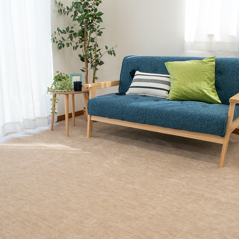 ペットにやさしいカーペット 4.5畳 261X261cm ラグ カーペット タマズライフ 正方形 江戸間4.5帖 四畳半 E45-TAMASLIFE