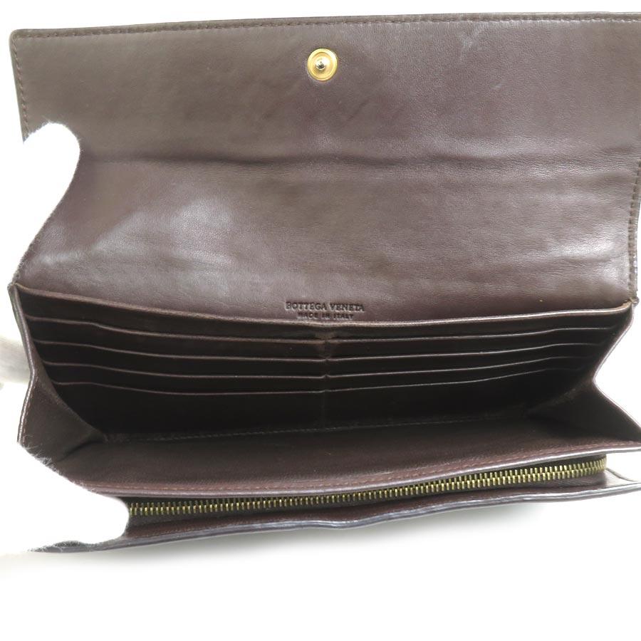 ボッテガヴェネタ BOTTEGAVENETA 長財布 イントレチャート レザー