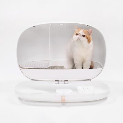猫トイレ スノコ... : ペット 4色 フルカバートイレ 2022春夏