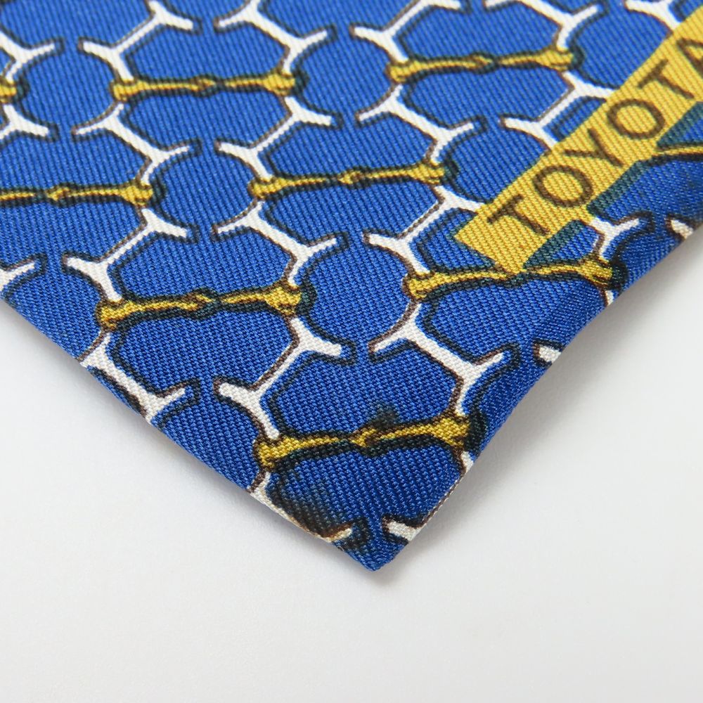 中古 ネクタイ シルク ブルー ホワイト トヨタ限定 スーツ ビジネス メンズ 男性 中古 ネクタイ シルク ブルー ホワイト トヨタ限定 スーツ ビジネス メンズ 男性