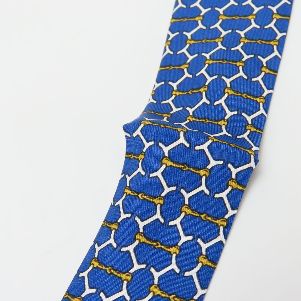 中古 ネクタイ シルク ブルー ホワイト トヨタ限定 スーツ ビジネス メンズ 男性 中古 ネクタイ シルク ブルー ホワイト トヨタ限定 スーツ ビジネス メンズ 男性