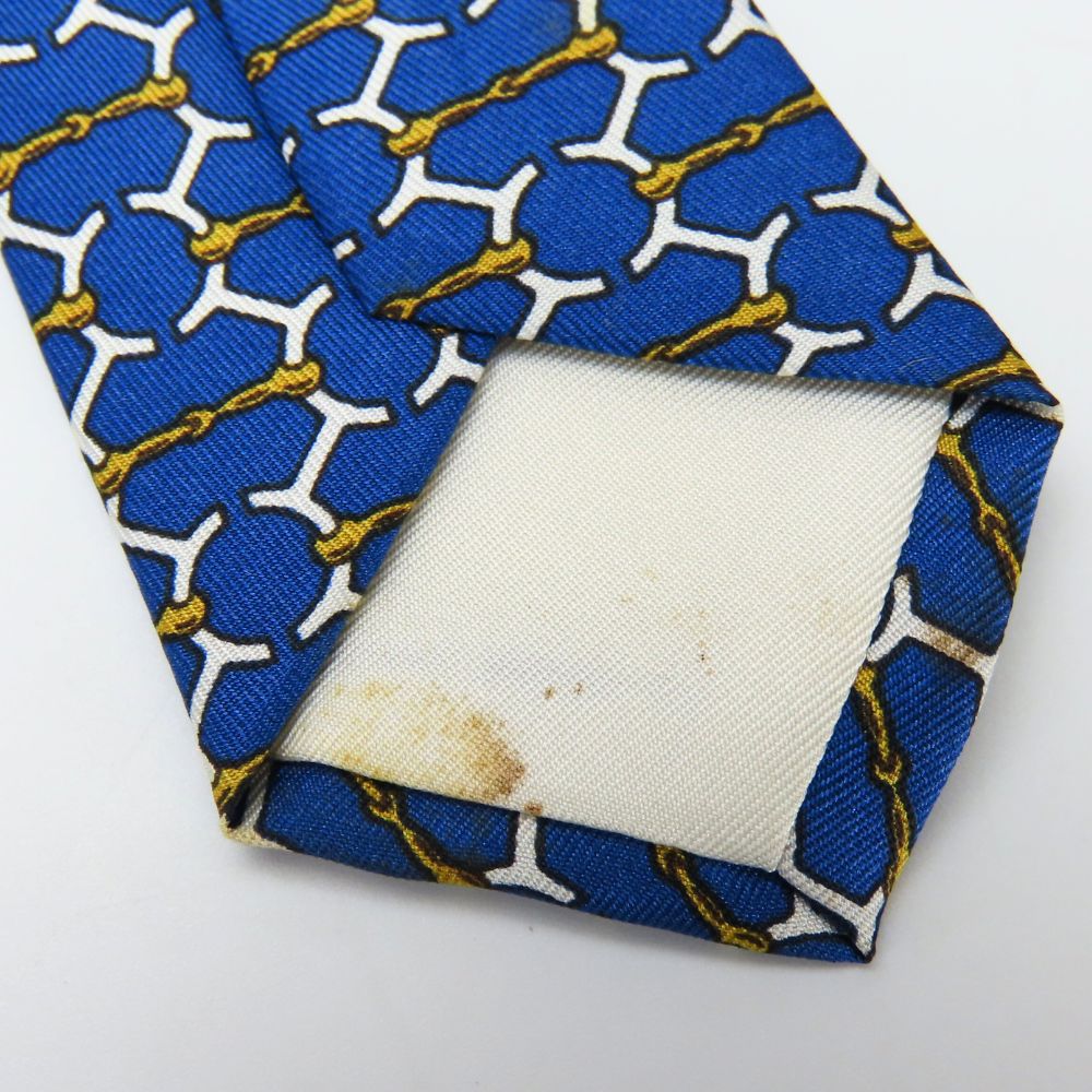 中古 ネクタイ シルク ブルー ホワイト トヨタ限定 スーツ ビジネス メンズ 男性 中古 ネクタイ シルク ブルー ホワイト トヨタ限定 スーツ ビジネス メンズ 男性