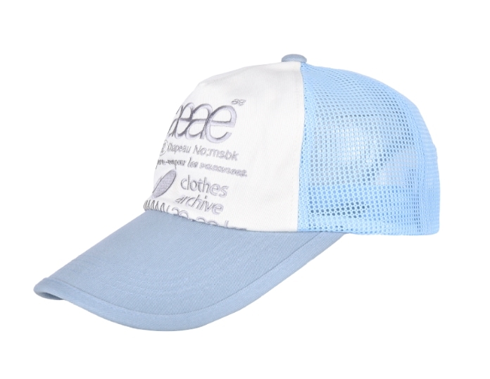 aeae】 WEB LOGO MESH CAP : SKYBLUE キャップ