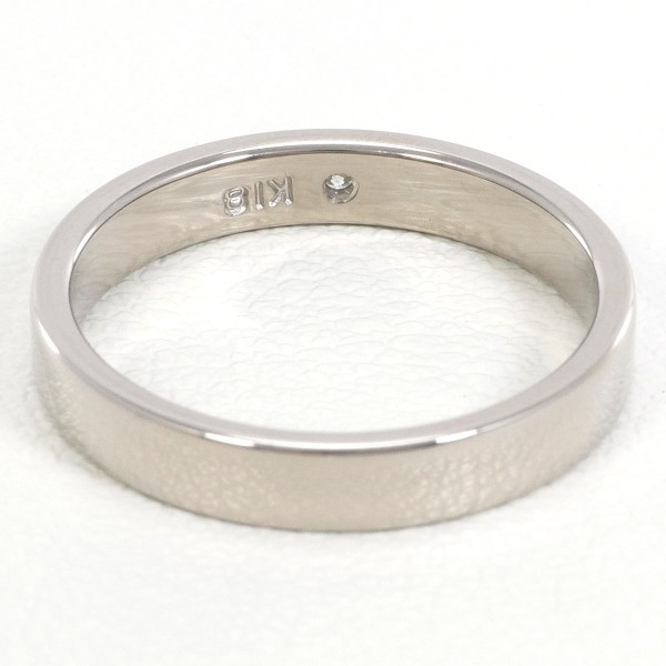 K18 18金 WG ホワイトゴールド リング 指輪 9号 ダイヤ ジュエリー