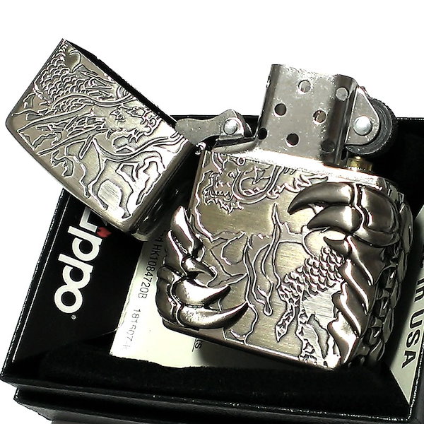 Qoo10] ジッポー ZIPPO ライター ドラゴンクロウメタ