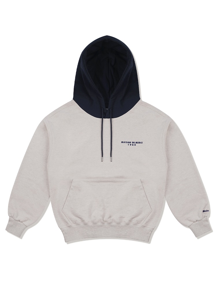 FABULOUS ARCHIVE UNISEX HEAVY WEIGHT ツートンミックス エルボパッチ フーディーオートミール(FCC3TS471M)