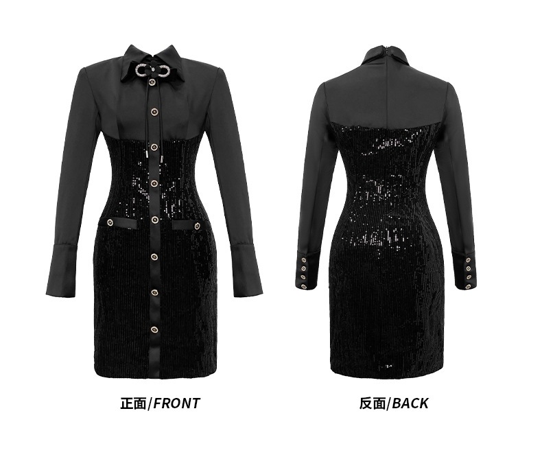 【JY.上品】 2025秋新品 キラキラ ショートワンピース ドレス パーティー キャバ 大人 同窓会 披露宴 卒業式 結婚式 演奏会 ウェディング 二次会 メガ割