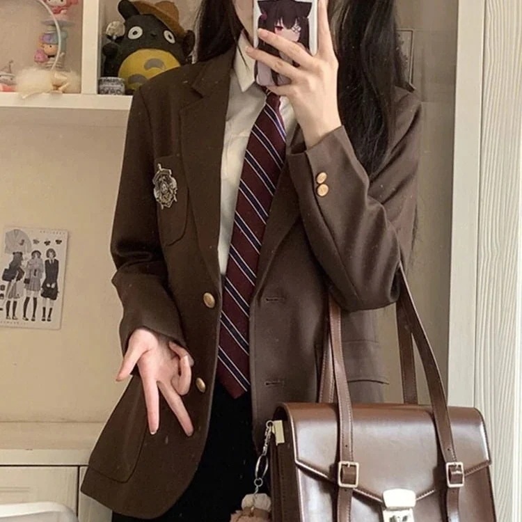 セットアップセーラー服 文化祭 学園祭 入学式 五点セット スクールスーツ セット 蝶ネクタイ バッジ スクール 制服 女子高生 高校生　学生服 キッズ子服スーツ ジャケット ブラウススカート フォ