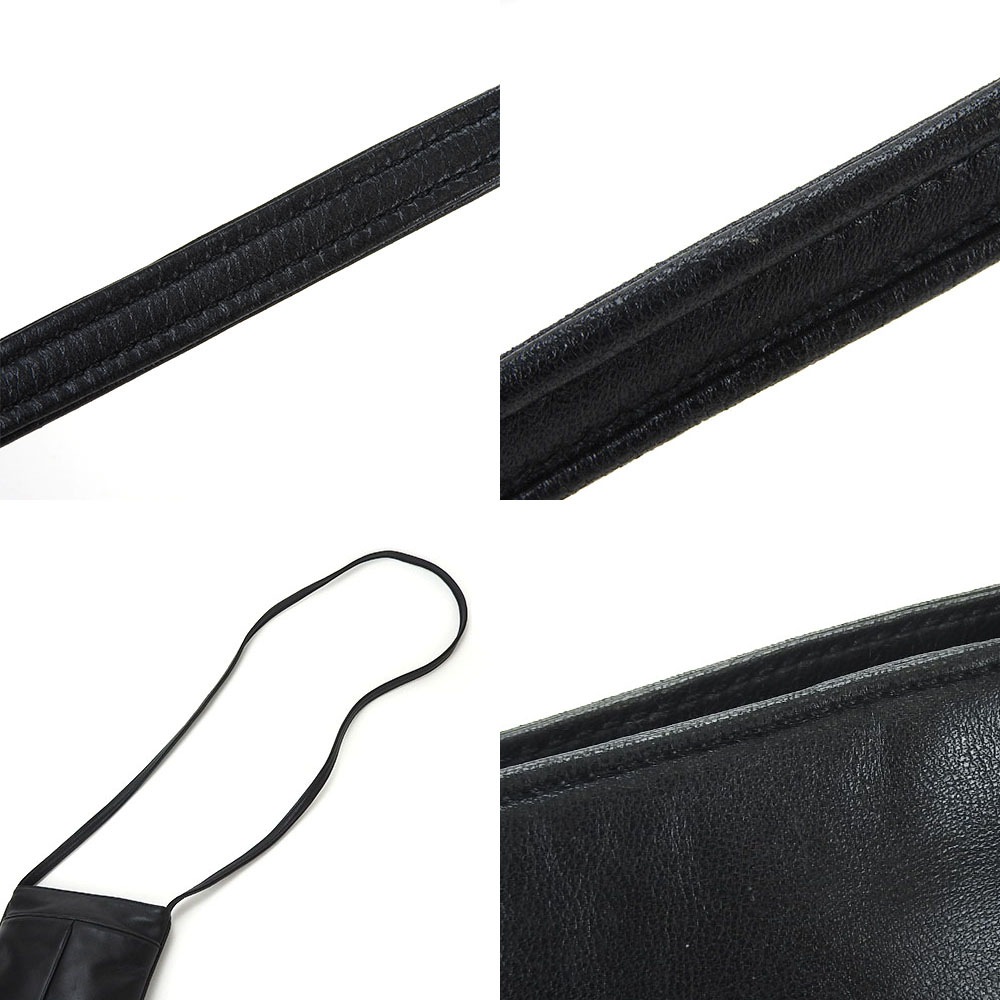 ロエベ ミニ ショルダー バッグ ポシェット 斜め掛け レザー 革