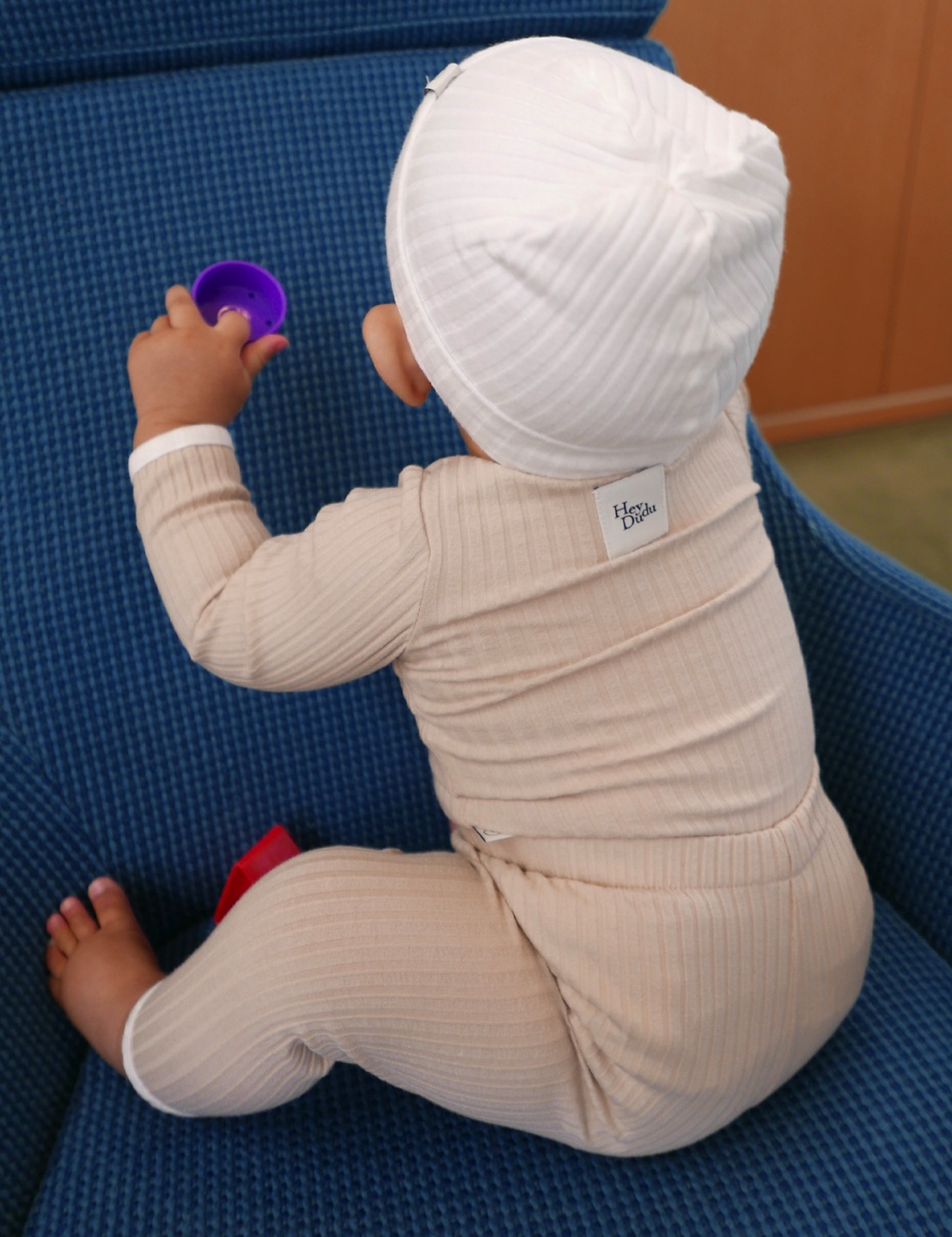 [Hey dudu]韓国人気ブランドベビー 赤ちゃん部屋着セット ペールピンク