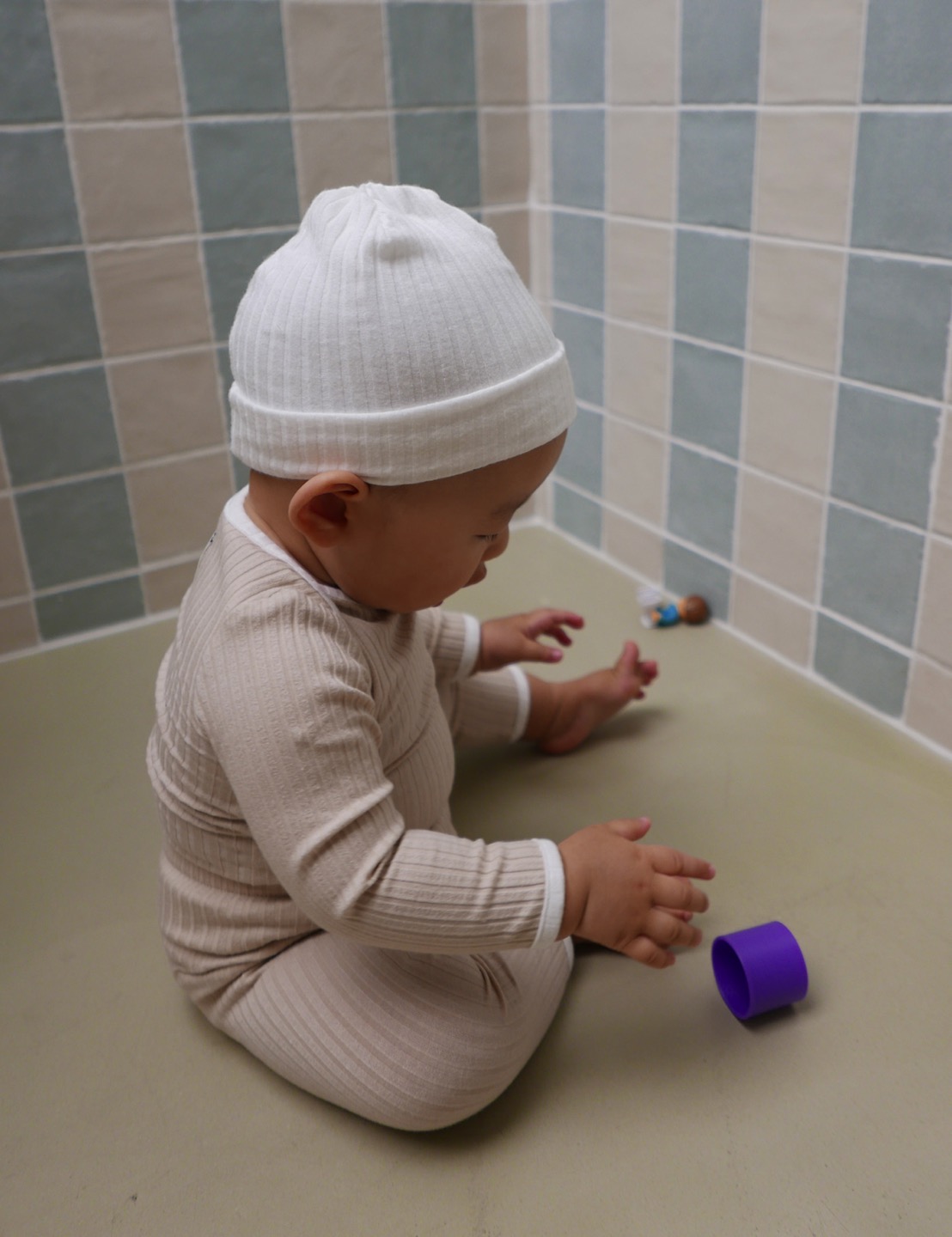 [Hey dudu]韓国人気ブランドベビー 赤ちゃん部屋着セット ペールピンク