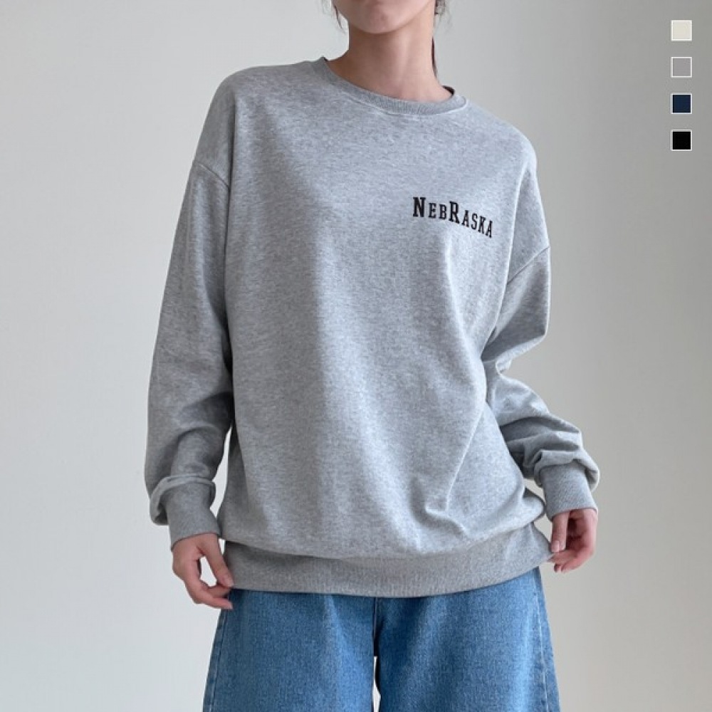 (Paul & Paul) ネブラスカ起毛オーバーフィットユニセックススウェットシャツ (Paul & Paul) ネブラスカ起毛オーバーフィットユニセックススウェットシャツ