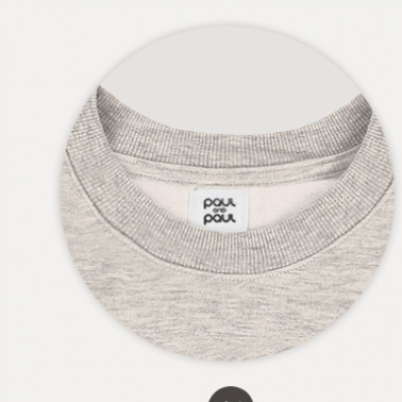 (Paul & Paul) ネブラスカ起毛オーバーフィットユニセックススウェットシャツ (Paul & Paul) ネブラスカ起毛オーバーフィットユニセックススウェットシャツ