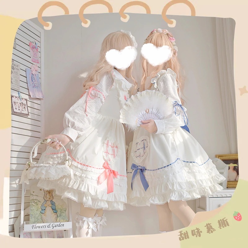 jsk可愛いロリータスカート春ガール甘ロリサスペンダースカート